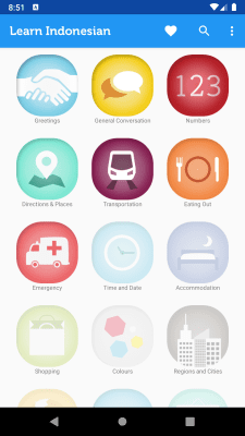 Screenshot of the application Learn Bahasa Indonesian - #1