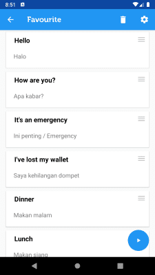 Screenshot of the application Learn Bahasa Indonesian - #4