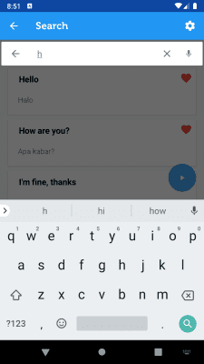 Screenshot of the application Learn Bahasa Indonesian - #6