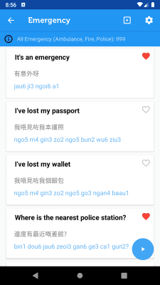 Screenshot of the application Learn Cantonese Phrasebook - #3