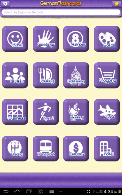 Screenshot of the application German Vocabulary - #5