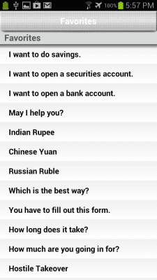 Screenshot of the application Financial Chinese - #4