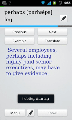 Screenshot of the application Memorize English Words - #6