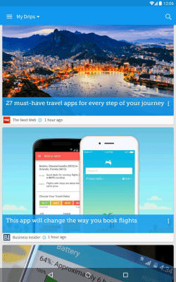 Screenshot of the application Drippler - Android Tips & Apps - #4