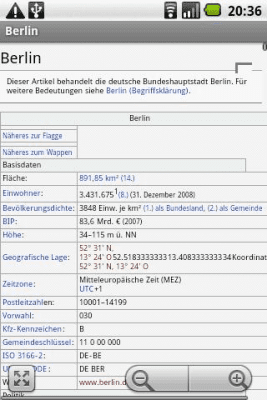 Screenshot of the application Wiki Droyd - #2