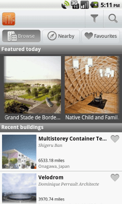 Screenshot of the application Buildings - #1