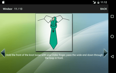 Screenshot of the application How to tie a tie from Artfonica - #9