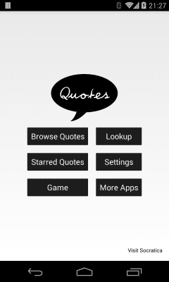 Screenshot of the application Quotes - #1