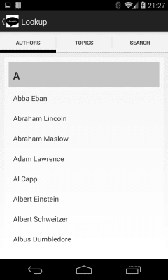 Screenshot of the application Quotes - #3