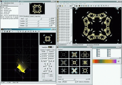 Screenshot of the application Apophysis - #1