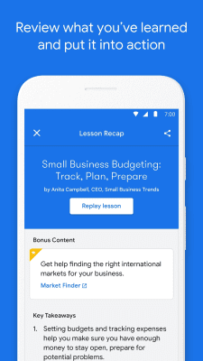 Screenshot of the application Google Primer - #4