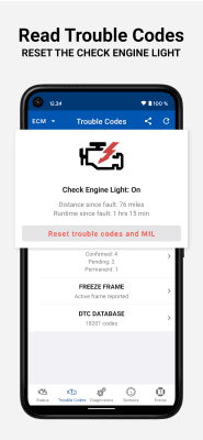 Screenshot of the application OBD Auto Doctor car scanner - #3