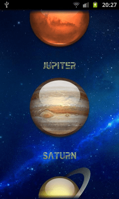 Screenshot of the application Solar System Calculator - #3