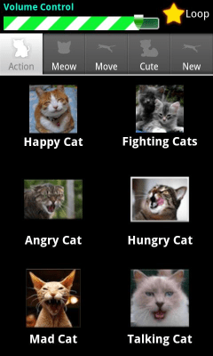 Screenshot of the application Dexati Cat Sounds - #1