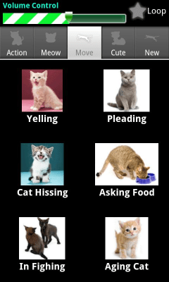 Screenshot of the application Dexati Cat Sounds - #4