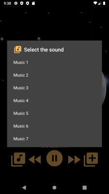 Screenshot of the application Sounds for sleeping - #4