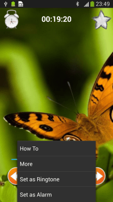 Screenshot of the application Sounds of Nature: relaxation - #4