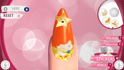 Screenshot of the application Cute Nail Art Designs Game 3D - #3