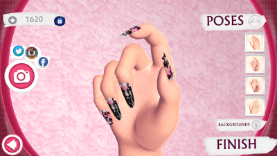 Screenshot of the application Cute Nail Art Designs Game 3D - #6