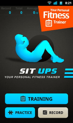 Screenshot of the application Sit Ups Workout - #1