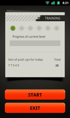 Screenshot of the application Pull Ups pro - #4
