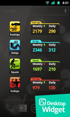 Screenshot of the application Pull Ups pro - #5