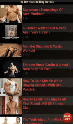 Screenshot of the application The best muscle exercises - #2