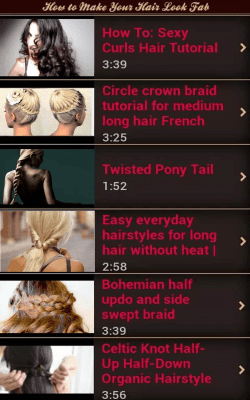 Screenshot of the application How to Make Hair Beautiful - #1