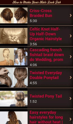 Screenshot of the application How to Make Hair Beautiful - #2