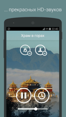 Screenshot of the application Music for meditation - #8