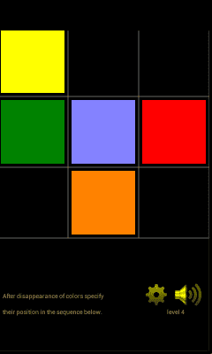 Screenshot of the application Memory Training by GRuV - #3