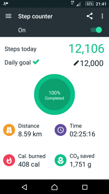 Screenshot of the application WalkMate - #4