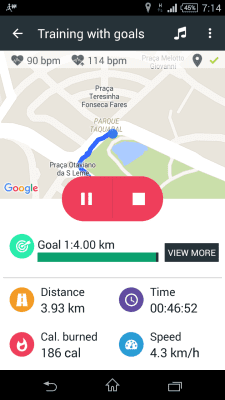 Screenshot of the application WalkMate - #6