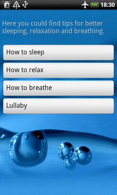Screenshot of the application Rain Sounds Relax & Sleep - #6
