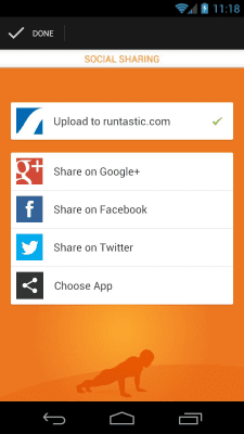Screenshot of the application Runtastic Push-Ups Push-ups - #7