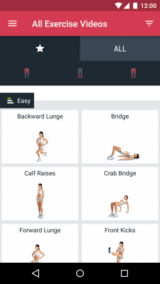 Screenshot of the application Runtastic Leg Trainer Legs - #2