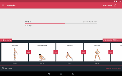Screenshot of the application Runtastic Leg Trainer Legs - #8