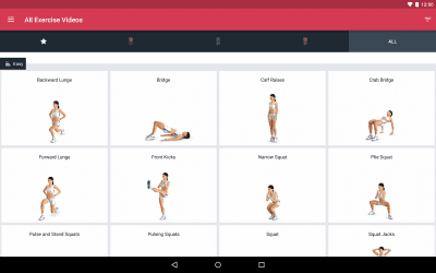 Screenshot of the application Runtastic Leg Trainer Legs - #9