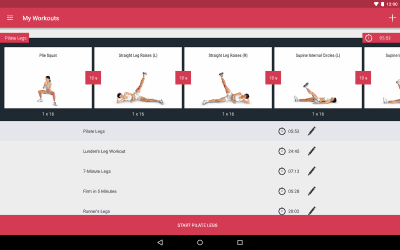 Screenshot of the application Runtastic Leg Trainer Legs - #11