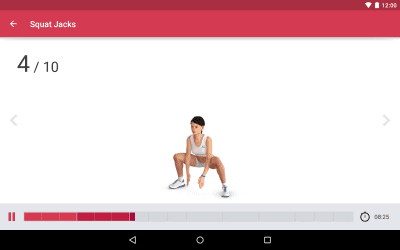 Screenshot of the application Runtastic Leg Trainer Legs - #13