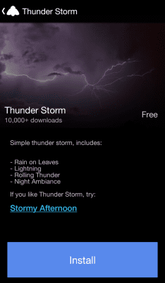 Screenshot of the application Ambio - Sounds of Sleep - #4