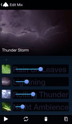 Screenshot of the application Ambio - Sounds of Sleep - #5