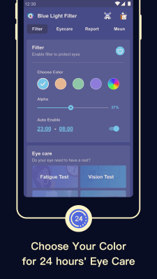 Screenshot of the application Blue Light Filter - night mode - #3