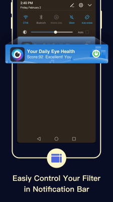 Screenshot of the application Blue Light Filter - night mode - #5