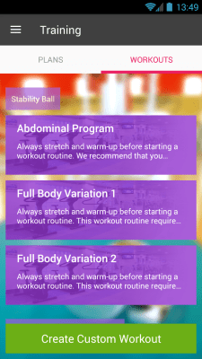 Screenshot of the application Fit 360 Fitness & Bodybuilding - #2
