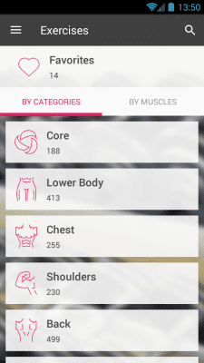 Screenshot of the application Fit 360 Fitness & Bodybuilding - #3