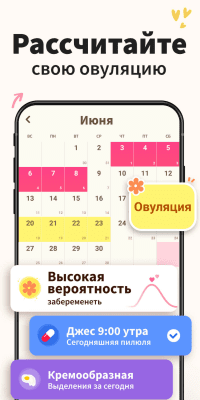 Screenshot of the application Women's Calendar - #3