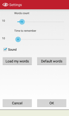 Screenshot of the application Memory training from Free mobile apps - #3