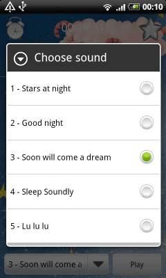 Screenshot of the application Lullaby for baby - #3