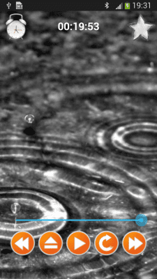 Screenshot of the application Sounds of rain - #4